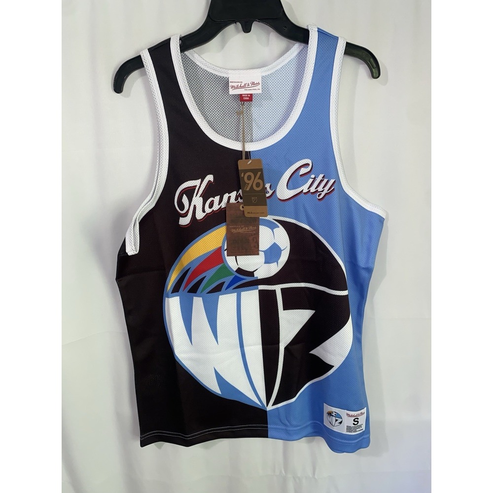 NWT Mitchell & Ness Kansas City WIZ Tank Top Jersey Men's Small Wizards Soccer